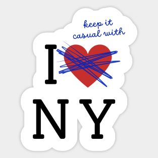 NYC Friendzoned Sticker